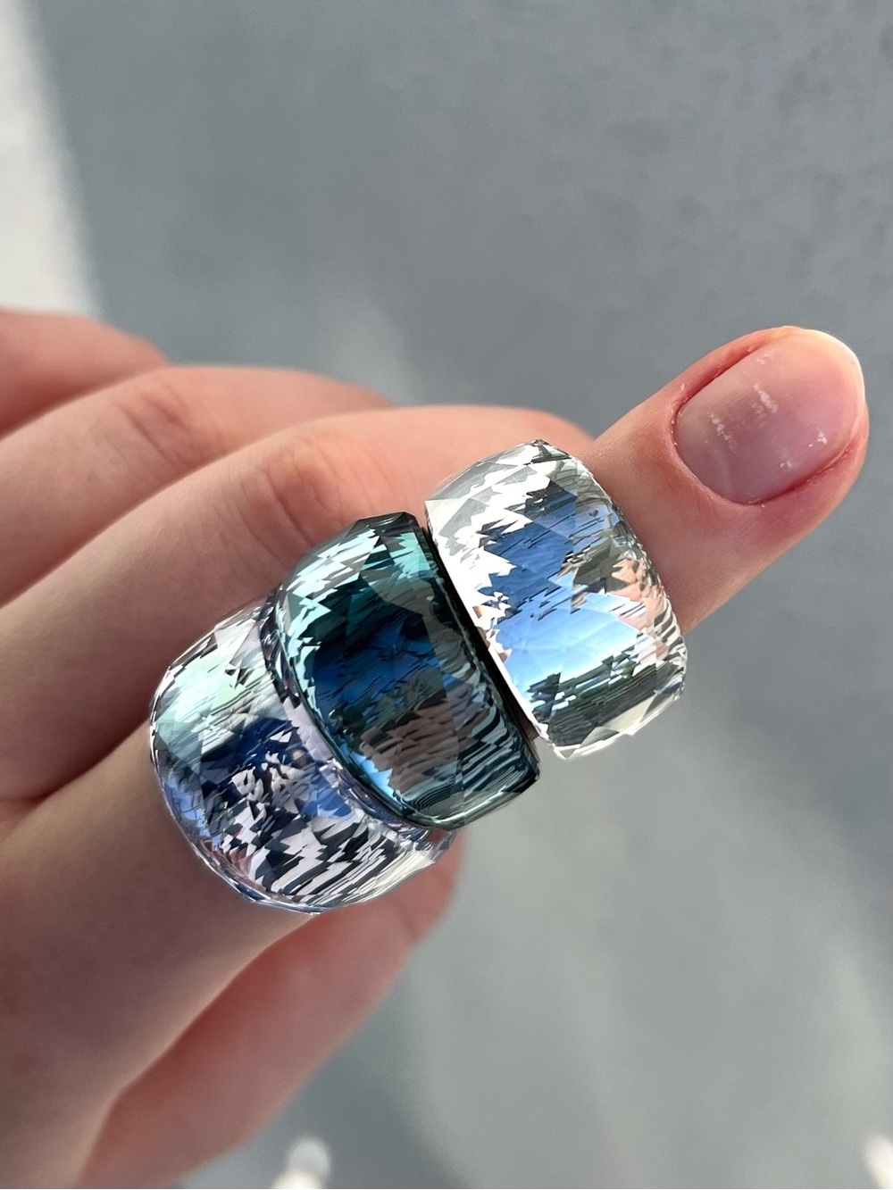 Swarovski set of 3 Crystal Nirvana Ring